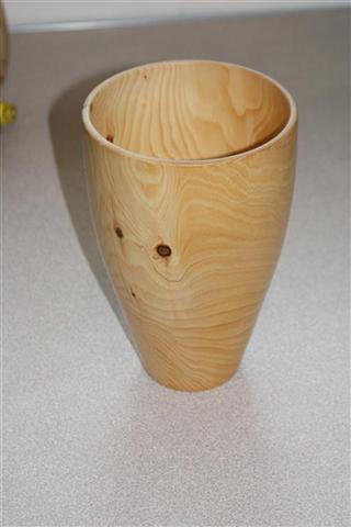 Cedar of Lebanon vase by Paul Hunt